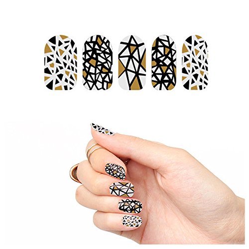 Tattify Geometric Nail Wraps - You Want a Piece of Me? (Set of 22)