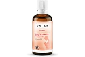 WELEDA - Huile de Massage Allaitement - Pour Femmes Enceintes et Allaitantes - Flacon Verre 50 ml