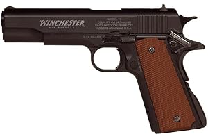 Outletdel ocio Pistola perdigon Winchester M11 Blowback. Co2. Metal. 4,5mm + Funda Portabombonas + Balines + Bombonas co2. 23054/29318/38123