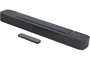 JBL SoundBar 2.0 All In One MK2, Barre de Son pour Télévision pour Système Audio de Divertissement, Design Compact avec JBL Surround Sound, Noir