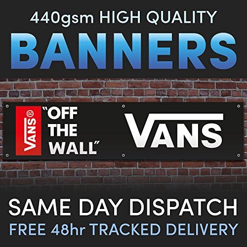 Vans Full Colour Vinyl Banner Skate Man Shed Cave Workshop
