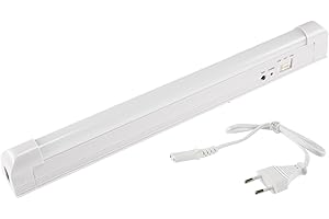 ‎CHILITEC ChiliTec LED Emergency Light Battery 4 Watt 230 V 40 x 4 x 3 cm Automatic Switching on in Case of Power Failure Emergency Lighting with Switch White