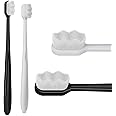 WLLHYF 2 PCS Extra Soft Micro Nano Toothbrush for Sensitive Gums, Soft Toothbrush with 10000 Soft Bristles Sterile Fiber Adult Toothbrush Painless Brushing for Teeth Oral Gum Recession