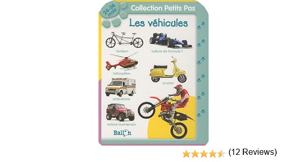 Les Vehicules 24 36 Mois Amazonfr Ballon Livres - 