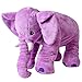 Produktbild teprovo XXL Elefant Kuscheltier Einschlafen Baby Kissen Kleinkind Plüschelefant Plüsch Stoff 68 cm groß lila violett SGS geprüft