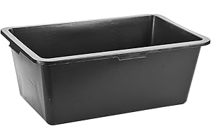 DEMA Cubo de mortero de plástico de 80 l – Cubo de mortero, cubo de construcción, bandeja de cemento, cubo de cemento, cubo de cemento, resistente, ligero, duradero, para construcción, artesanía