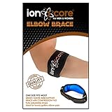 ionocore® Elbow Support Brace - Golf & Tennis Elbow Arm Strap - Lightweight and Adjustable with EVA Compression Pad - One-Size (1)