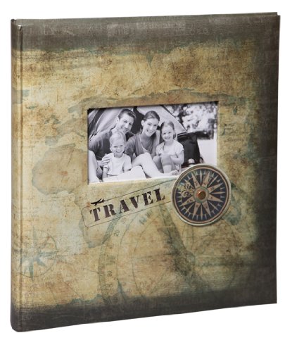 Holiday Fotoalbum in 29x32 cm 60 Seiten Urlaubsalbum mit Ausschnitt Foto Album: Farbe: Grün