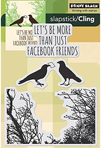 Penny Black Decorative Rubber Stamps, Facebook Friends