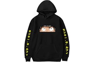 OLIPHEE Men's Graphic Printed Hoodie Japanese Anime Sweatshirt Cosplay Costume Hooded Pullover