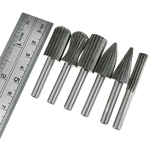 6 Holz-Holz Bohrer Set HSS Fräser Dremel Hartmetall HSS Micro Bohrer DIY Rotary Tool - 3