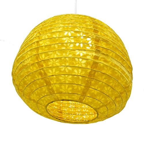 dekorative gelbe Papierlampenschirm Laterne festlich Partei Hängedekoration - 4