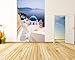 Produktbild Selbstklebende Fototapete - Santorini Blick - 100x150 cm - Wandtapete – Poster – Dekoration – Wandbild – Wandposter - Bild – Wandbilder - Wanddeko