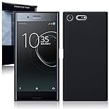 Xperia XZ Premium Case, Terrapin TPU Schutzhülle Tasche Case Cover für Sony Xperia XZ Premium Hülle Matt Schwarz - 