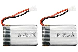 YUNIQUE GREEN-CLEAN-POWER Syma YUNIQUE Espagne® 2 Piezas Batteria Lipo (3.7v, 500 mAh Lipo) para RC Droni Quadcopter X5 X5C X5SC X5SW, Cheerson CX-30W, Skytech M68, Wltoys F949