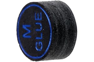 SM SUNNIMIX SunniMix SM Billard Ledertip Klebeleder, Schwarz, 13mm Mittel