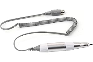 TOWEBOORY Torno para Uñas, 12V Taladro Eléctrico para Uñas Manicura Eléctrica Mango de Taladro de Uñas Taladro de Arte de Uñas Pieza de Mano Máquina de Taladro de Uñas para el Cuidado de las Uñas, Manicura(12V)