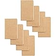 Lonimia Pocket Notebook, 8 Pack Softcover Mini Notebooks 3.5" x 5.5" Kraft Brown Notebook Small Memo Notepad for Men Women Kids Traveler Author, 30 Sheets,60 Blank Pages
