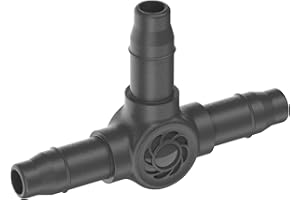 Gardena Micro-Drip-System T-Piece 4.6 mm (3/16 inch): for Branch Connection of Supply Pipes and Irrigation Lines, Kink-Free Installation, Easy & Flexible Connection Technology (13211-20)