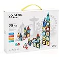 VITAL 73 Pcs Magna tiles pipeline Kids Toy Set Magnetic 3D Building Blocks for Toddler 3 4 5 6 7 Years STEM Preschool Sensory Educational Kids Toys Girls