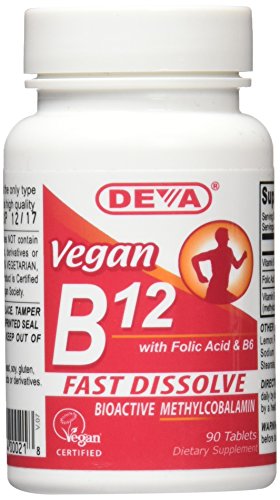 Preisvergleich Produktbild Deva Vegan B12 Sublingual -- 90 Tablets