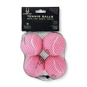 Hyper Pet Squeaking Tennis Balls 4/pkg-Pink