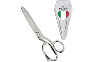 GIFAZ Forbici da Sarta Professionali 30 cm e di Precisione TAGLIATUTTO in Acciaio al carbonio nichelate Resistenti ed Affilate per Taglio e Sartoria - Ultra Resistente Made in Italy