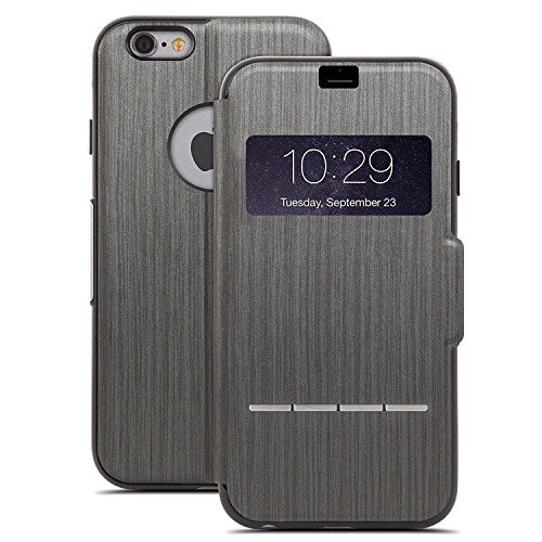 Moshi SenseCover - Funda para Apple iPhone 6 Plus  con S-View   negro