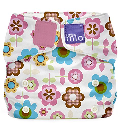 Bambino Mio, Miosolo All-In-One Reusable Nappy, Onesize, Rosie Posie