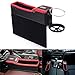 Produktbild Orel_carparts Multifunktionale PU Leder Aufbewahrungs Console Seitentasche Auto Gap Catcher Organizer Autositz Seiten Schlitz Taschen mit Münzfach und Getränkehalter für Auto füllt Lücken Zwischen den Sitzen (Schwarz mit Rot)