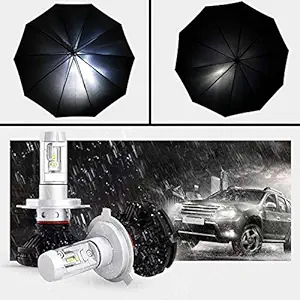 PRIKNIK Led Car Headlight Lamp Kit with 3 Color Temperature Films(Pure White, Light Blue, Yellow) (50W, 6000LM) Compatible with Tata Indica eV2 (H7 Lamp Kit Set of 2