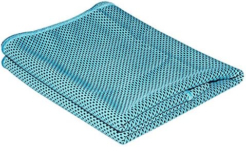 TEQIN Cooling Towel Fashion Ice Sports Soft Towels with Cold Feeling Fabrics for Fitness Running Hiking Golf Outdoor Sports, Blue