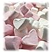 Produktbild Marshmallow Herzen EXTRA FLUFFY zu Hochzeit Taufe Kommunion 1000g - rosa und weiß in Herzform - Vanillegeschmack - Tischdeko Nascherei Candybar Gastgeschenk - Topqualität im 1000g Beutel