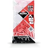 RUBI 2396 | Rubi Tiling Wedges | Tile Leveling Wedges | 5 mm | Pack of 250 | Imperfection and Burr Free Material | Red
