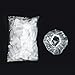 100PCS Disposable Hair Dyer Ear Protector Covers Shower Caps for Ears Clear