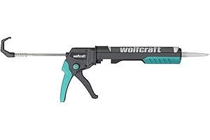 ‎WOLFCRAFT wolfcraft MG 400 Kartuschenpresse - 4354000 - Ergonomisch mit Griffweitenverstellung - 180 kg Auspressdruck für Klebstoff, Silikon und Acryl aus 310-ml-Kartuschen