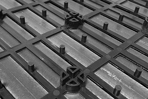 XXS® WPC Terrassenfliese für Balkon Garten Terrasse, 22er Spar-Set für 2 m², Gartenfliese mit 4 Latten, FSC® 100% zertifiziert, Farbe: anthrazit, Balkonfliese aus Kunststoff, Bodenbelag mit Drainage Unterkonstruktion, hochwertige Klick-Fliese, Setauswahl und Farbauswahl - 6
