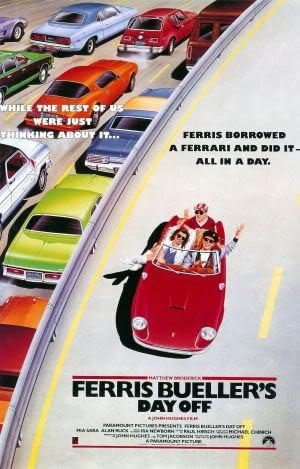 FERRIS BUELLER'S DAY OFF - US - MOVIE FILM WALL POSTER - 30CM X 43CM