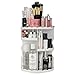 Produktbild LAVANY Jerrybox Schmink Aufbewahrung, 360 Grad Drehbarer Kosmetik Organizer mit Einstellbare Nagellack Lippenstift Pinsel Aufbewahrung, Praktisch für alle Make Up Zubehör (Flower White)