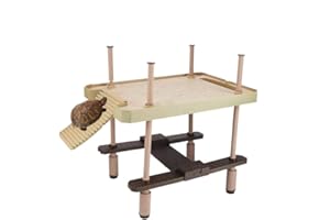 ZYYINI Turtle Sunbathing Platform, Floating Platform For Reptile Functional And Naturally Inspired Bucket Of Turtle Tortoises Basking Platform Environmentally Friendly Resin Water Tortoise Of Plant Base