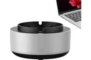 SENERMTER Cendrier intelligent purificateur d'air, cendrier anti odeur interieur maison purificateur, filtre pour cendrier anti odeur, filtre cendrier aspirateur de fumée, cendrier absorbeur de fumée