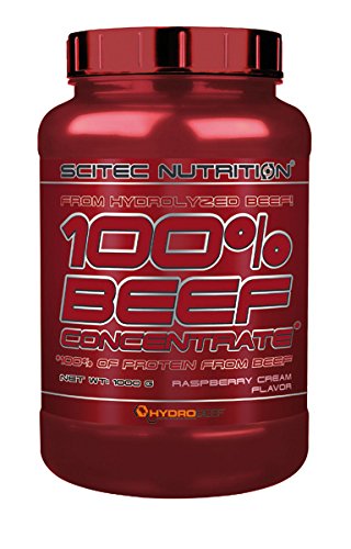 Preisvergleich Produktbild Scitec Nutrition Beef Protein Konzentrat 1000g Himbeer-Sahne