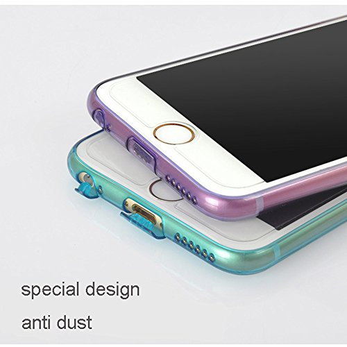 iPhone 6S caso  dfifan  resistente al polvo  Apple iPhone 6  suave TPU carcasa protectora transparente gradiente caso