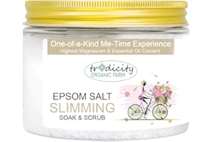 TRADICITY ORGANIC FARM Sales de Baño Adelgazantes, Baño de Inmersión, Exfoliante Corporal, Baño de Pies, Compresas Calientes, Aromaterapia, Adelgazamiento Natural 500g