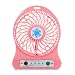 Produktbild FNKDOR Portable Rechargeable LED Light Fan Air Cooler Mini Desk USB 18650 Batterie Ventilateur (rose)