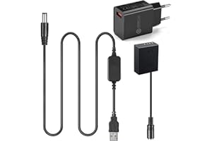 Raeisusp BLH-1 Dummy Bateria BLH1 DC łącznik USB do Olympus E-M1, Mark II, E-M1, Mark III, EM1 X