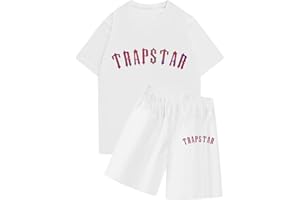 BTBDYDH Unisex Trapstar Men's T Shirt Set + Shorts Set Summer Sports Sweatsuit Suit Men's Women Jogging Set 2 Piece Tshirts Unisex