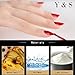 Y&S 8ML UV LED Soak Off Gel Nail Polish Glitter Nail Salon Manicure Starter Kit Including 6 Colours Gel Polish And Base Coat and Top Coat #009
