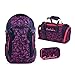Produktbild satch match Pink Bermuda 3er Set Schulrucksack, Sporttasche & Schlamperbox