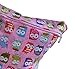 Kobwa(TM) Baby Infant Waterproof Zipper Reusable Wet and Dry Diaper Bag (Pink Owl) with Kobwa's Keyring